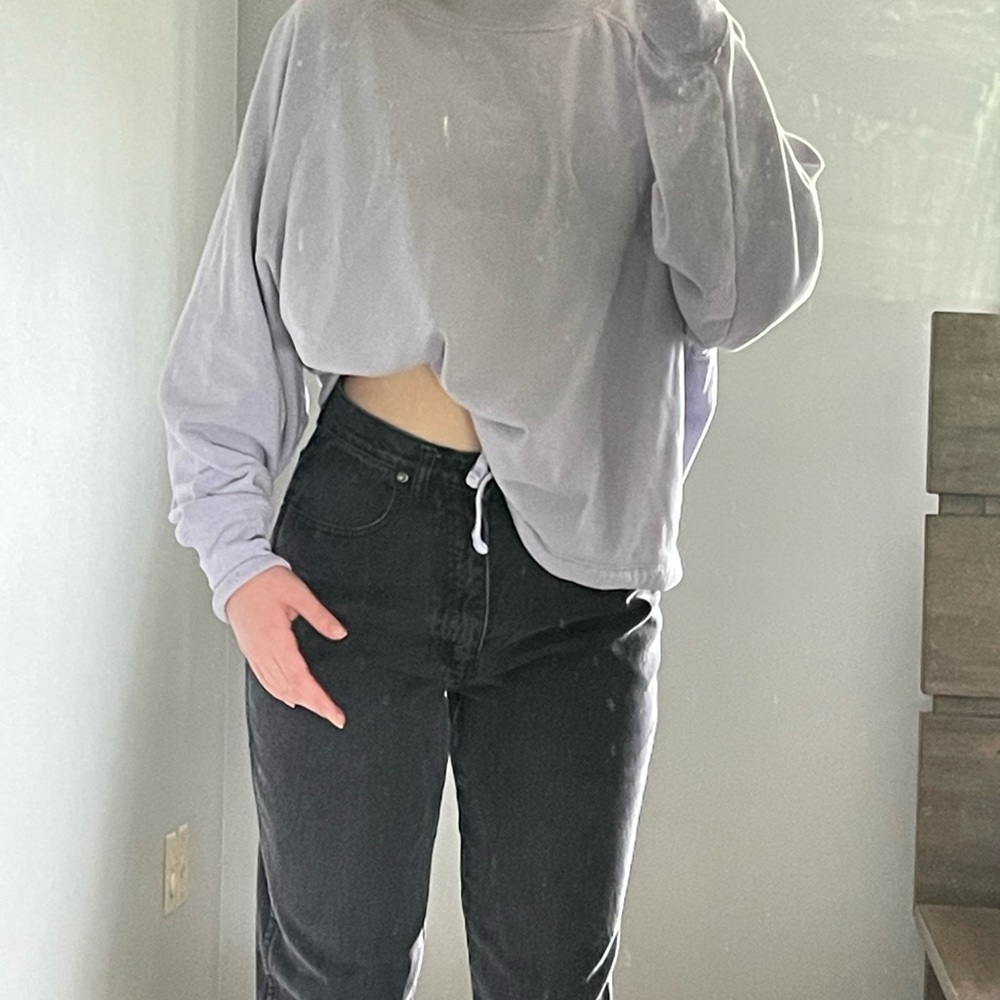 old navy crewneck light purple color and size large